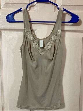 Maurices Taupe Lace-Trim Camisole